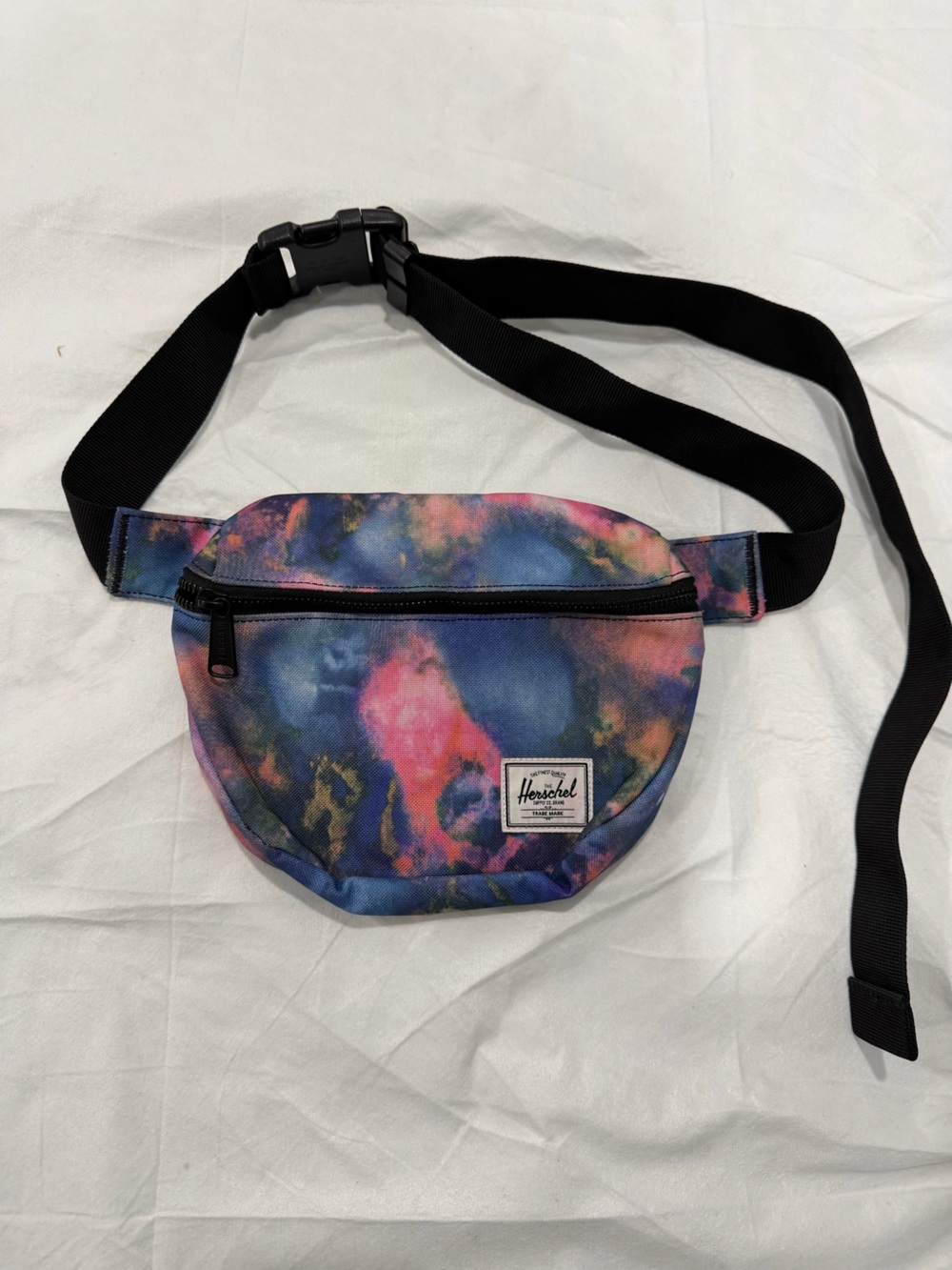 Herschel Supply Company Multicolor Tie-Dye Waist Pack with Black Strap
